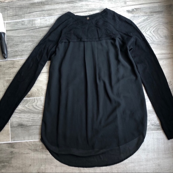 Rudsak black wool see-through back quality sweater - Picture 4 of 6